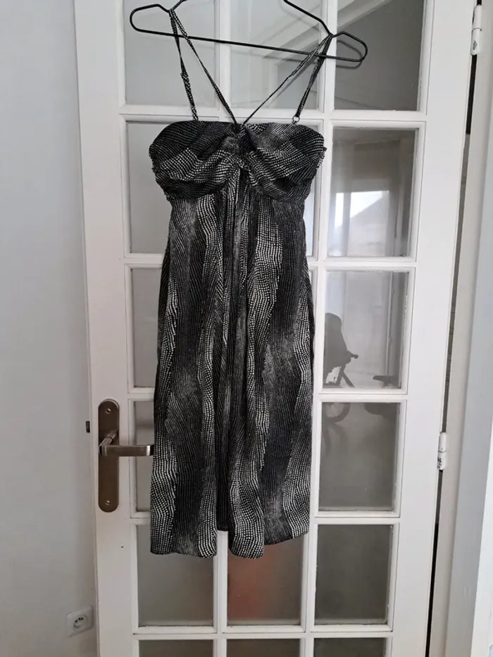 Robe camaïeu 36 noire et blanche