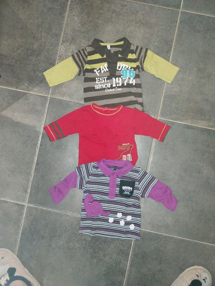 Lot Tee-shirt manches longues 6 mois
