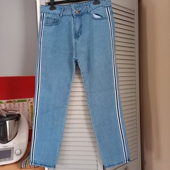 Jean mom bleu clair