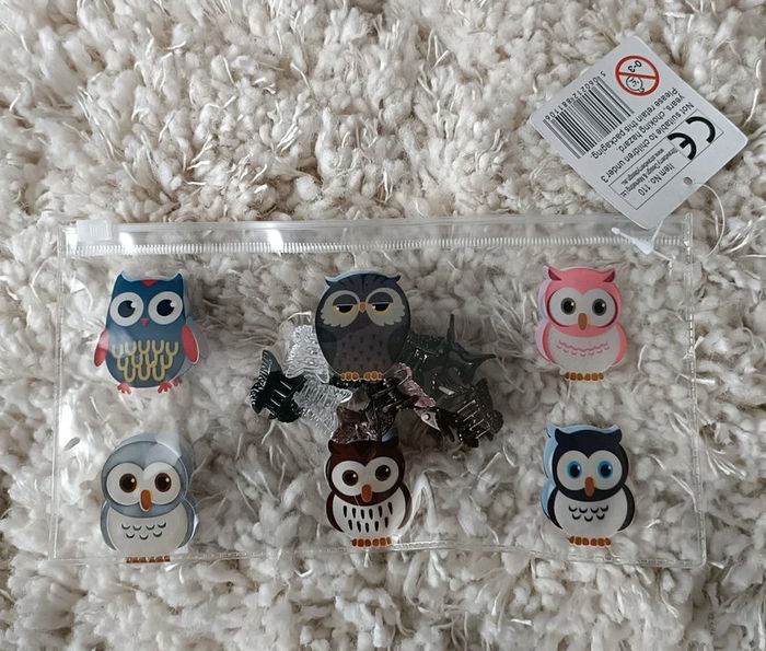 10 barettes papillons et 1 trousse oiseau - photo numéro 2