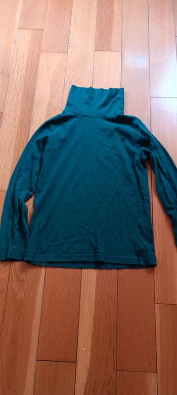 Pull col roulé manches longues gris Okaïdi 8 ans