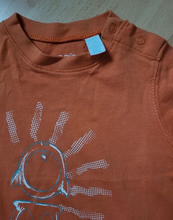 Ensembles 3 pièces Obaïbi bermuda T-shirt chemise 6 mois 67cm - photo numéro 5