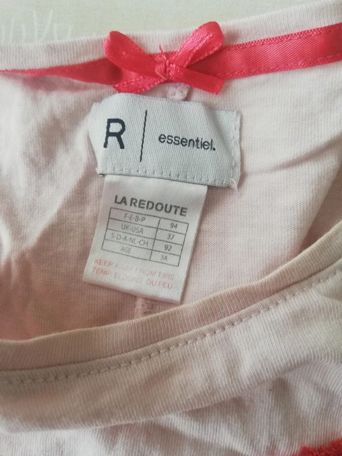 Débardeur rose coeur la redoute 3 ans - photo numéro 2