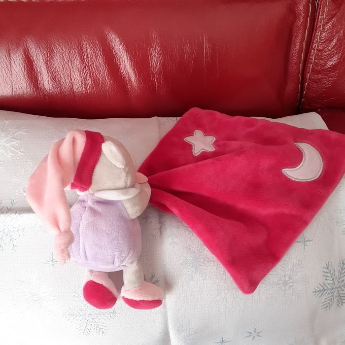 Baby Nat:Doudou-Peluche Ourson avec mouchoir - photo numéro 5