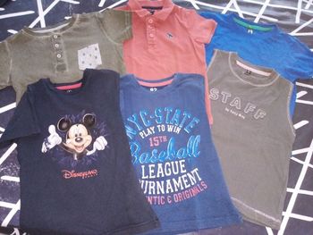 lot de 6 t-shirts garçon 6 ans