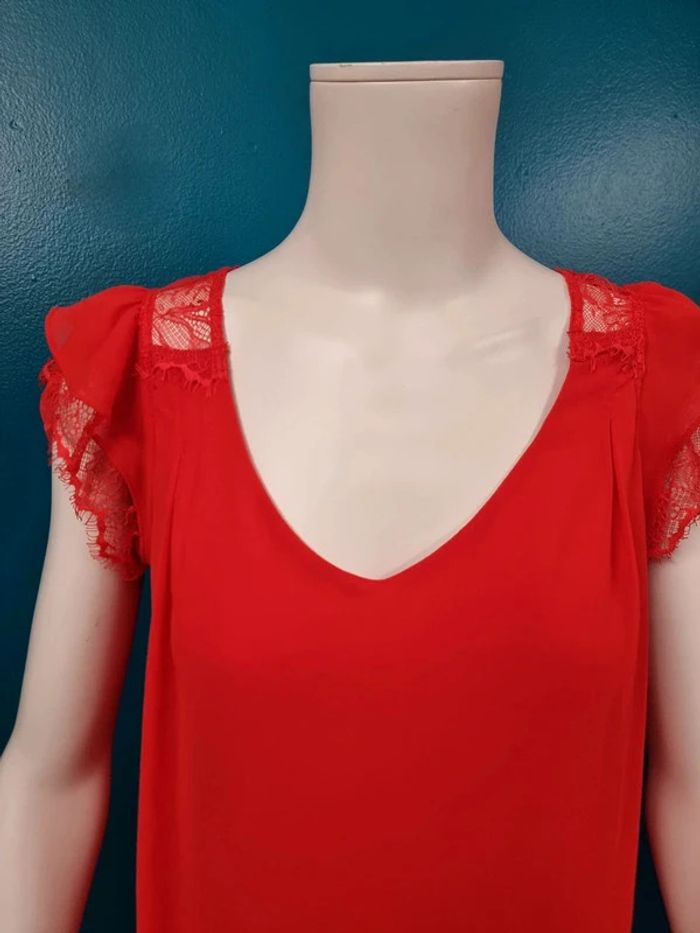 Naf Naf robe rouge * taille 38 * - photo numéro 2