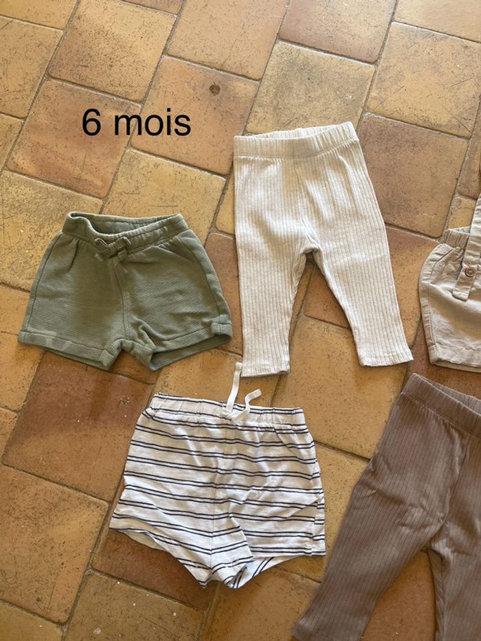 👶 lot shorts / leggings bébé garçon - Taille 6 mois - Comme neuf 👶 - photo numéro 2