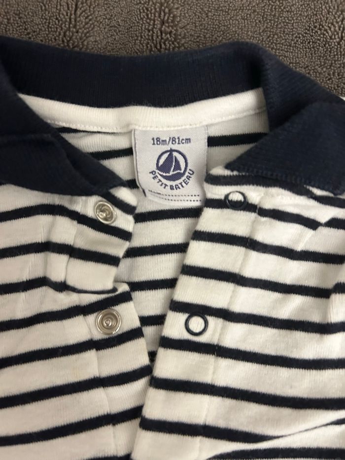 Body marinière petit bateau 18 mois - photo numéro 2
