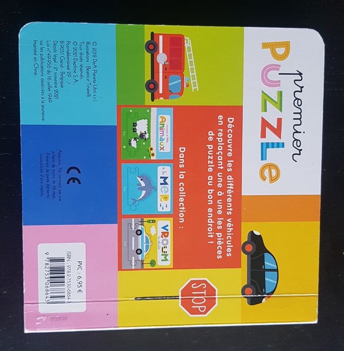 Livre puzzle vehicules - photo numéro 2