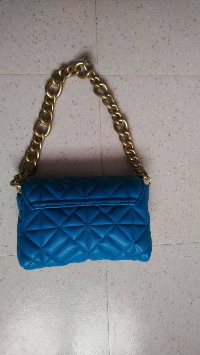 Sac bleu turquoise Zara - photo numéro 2