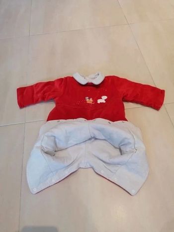 Pyjama rouge 3mois chaud
