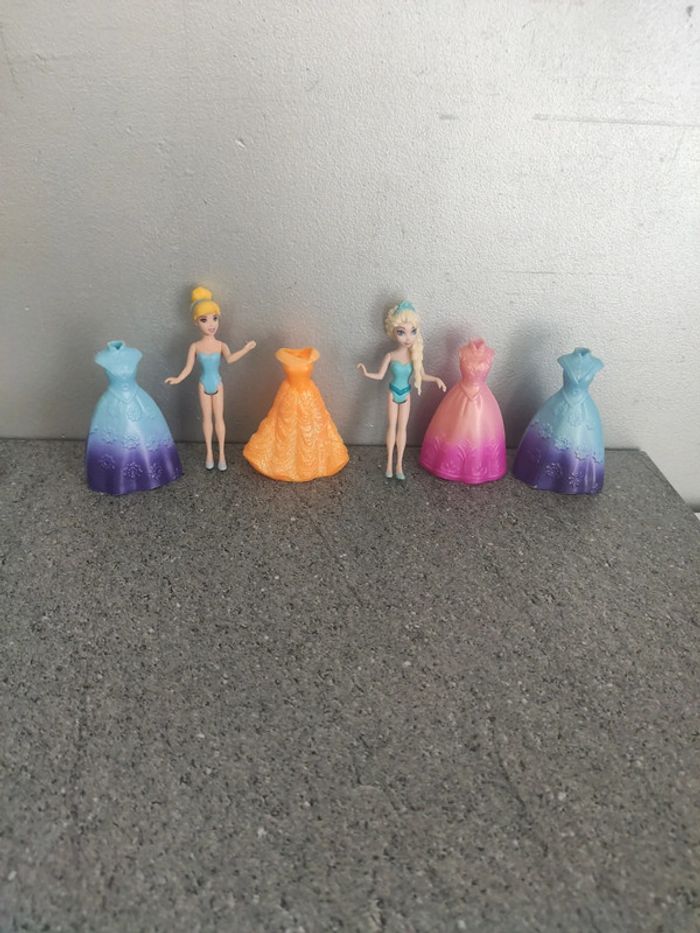 Lot figurines poupées magiclip Disney tbe