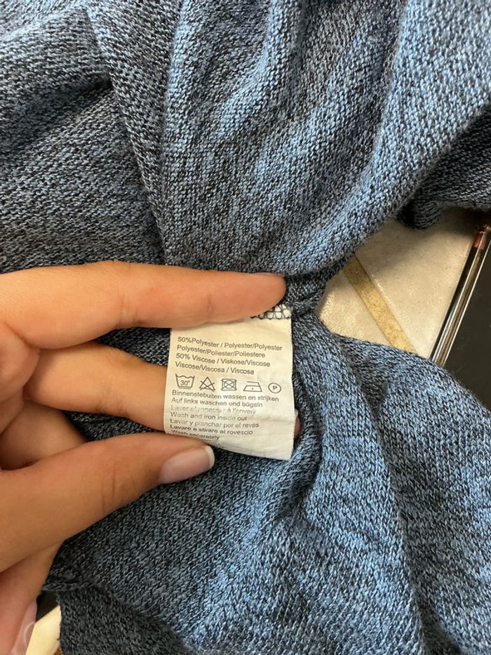 Cardigan bleu MS mode L - photo numéro 5