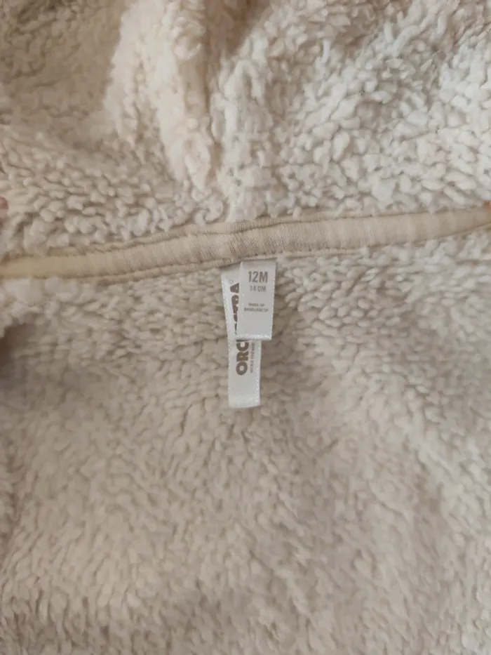 Gilet sweat capuche molletonné - photo numéro 4