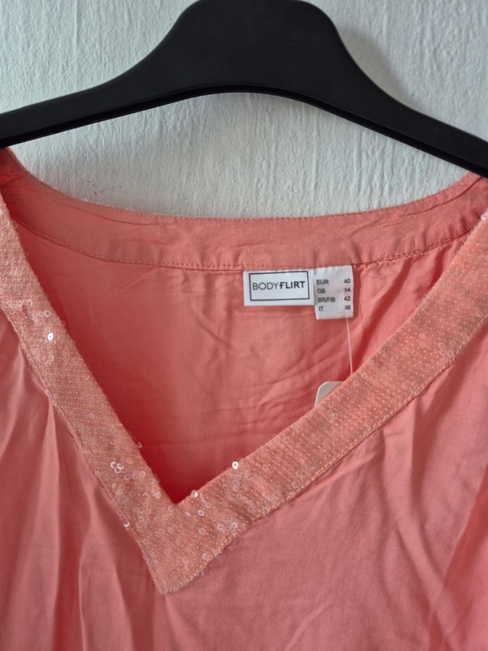 Blouse fluide saumon - photo numéro 5