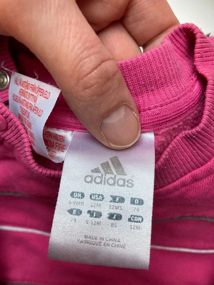 Jogging 2 pièces adidas taille 12moi - photo numéro 3