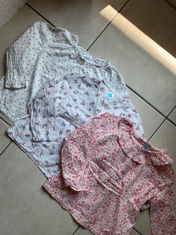 Lot de 3 chemise blouse fille Tex - photo numéro 3