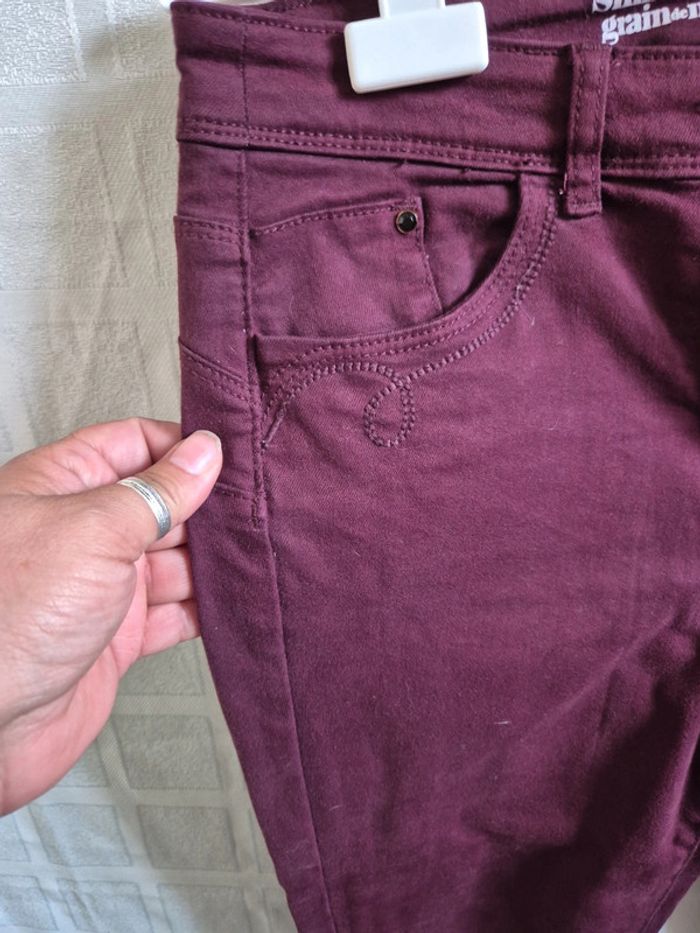 pantalon slim push up grain de malice taille 38 - photo numéro 3