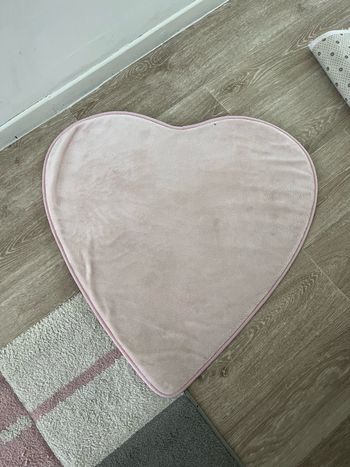 Tapis rose coeur