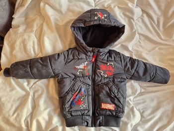 Manteau polaire spiderman 2/3 ans 