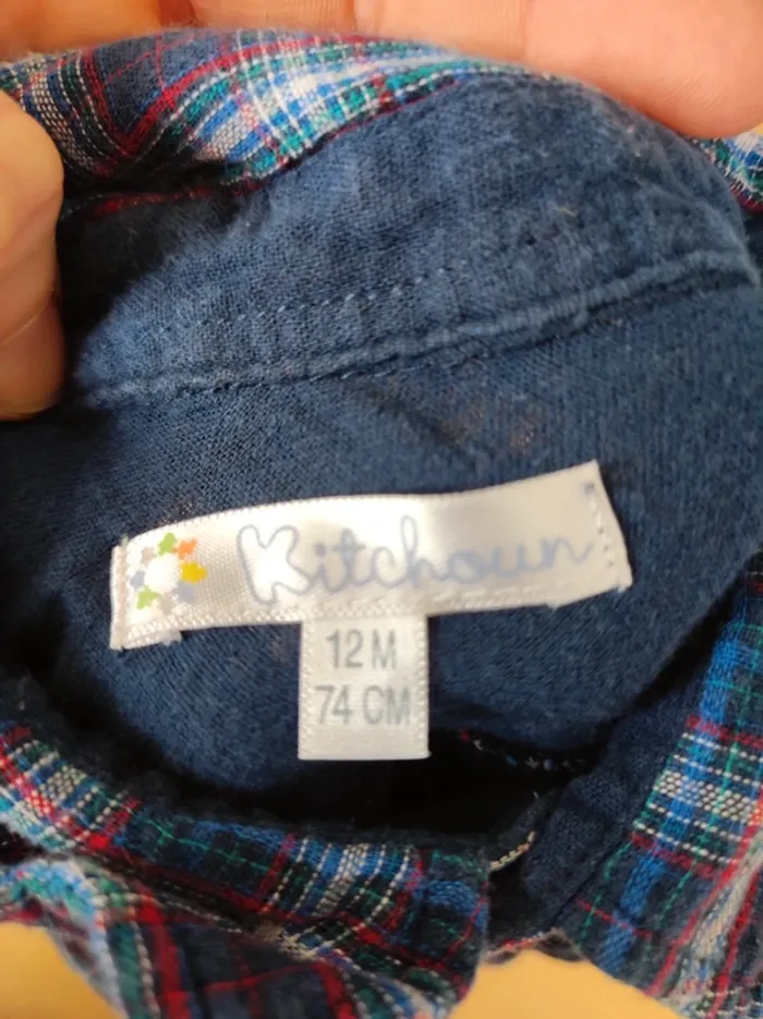 Chemise bleu kitchoun 12 mois - photo numéro 5