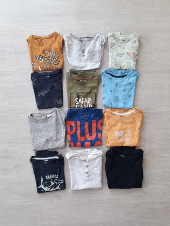 12 t-shirts MC 4 ans