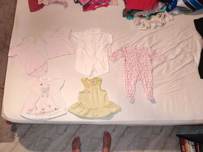 Lot de 6 vêtements bébé fille taille 3m