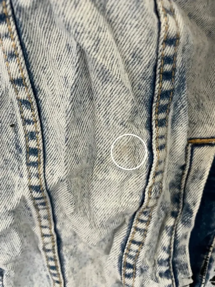 Denim Jacket Veste jean Pull & Bear patchs Womens XL - photo numéro 12
