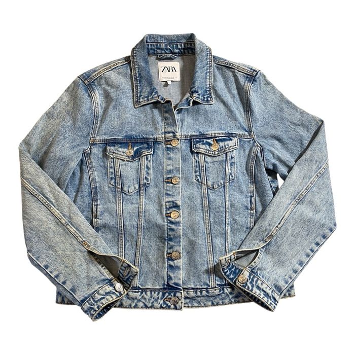 Zara Veste en jean bleu clair Taille XL/42