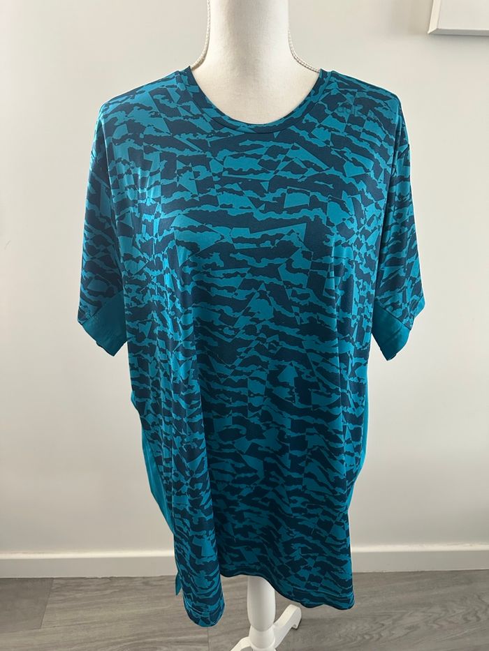 T-shirt bariolé bleu Adidas TXXL