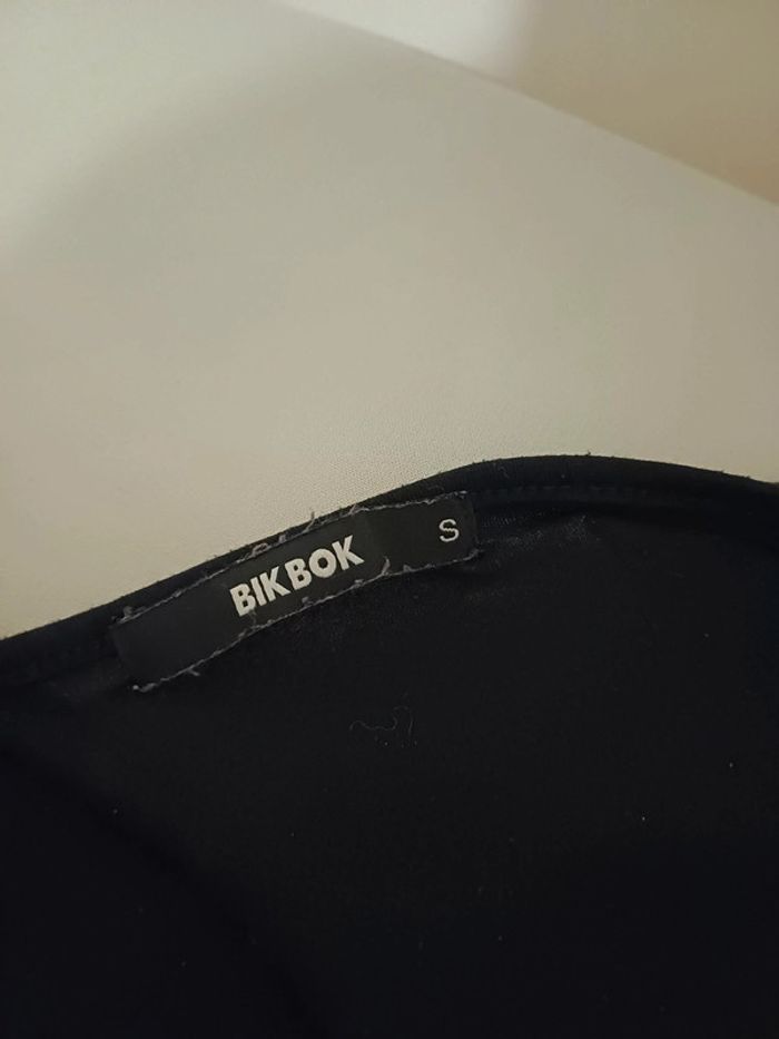 Blouse noire chic cache-coeur légère Bik Bok taille S 36 - photo numéro 8