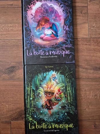 Lot  de 2  bandes dessinées La  boîte  à musique