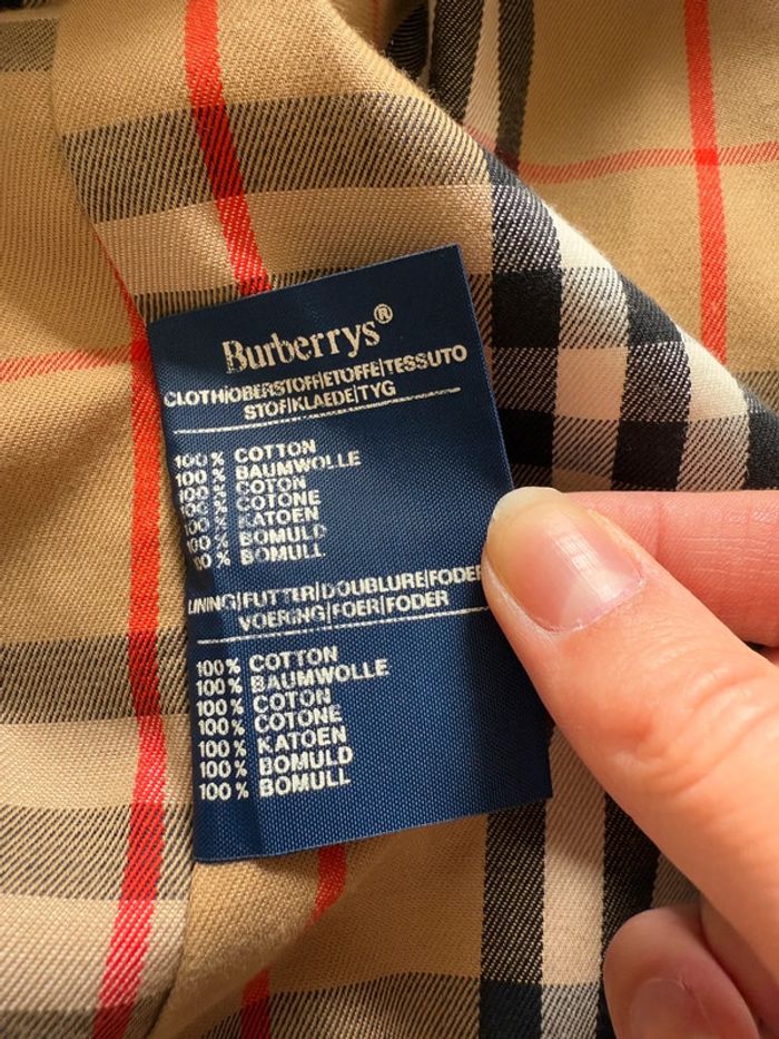Magnifique Trench / Paletot mi-long Camden Burberry 100% coton - photo numéro 4
