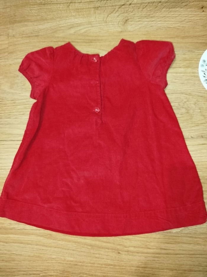 Robe rouge Gap 6/12 mois - photo numéro 3