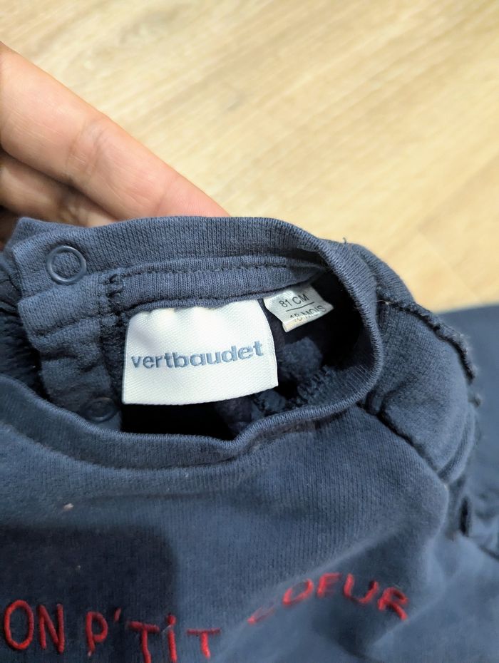 Lot 2 t-shirts, 1 pull et 1 pantalon 18 mois bebe fille - photo numéro 8