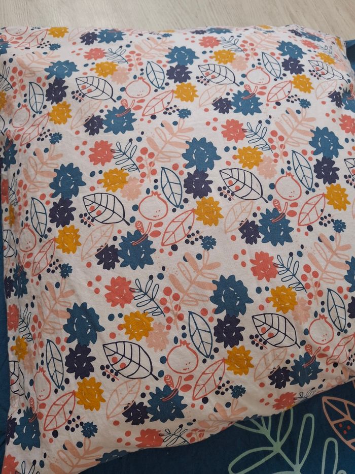 Lot ensemble housse de couette et coussin Lama Petit beguin NEUF - photo numéro 5
