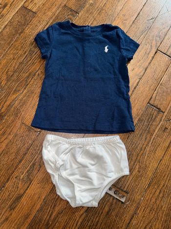 T-shirt et bloomer Ralph Lauren 6 mois