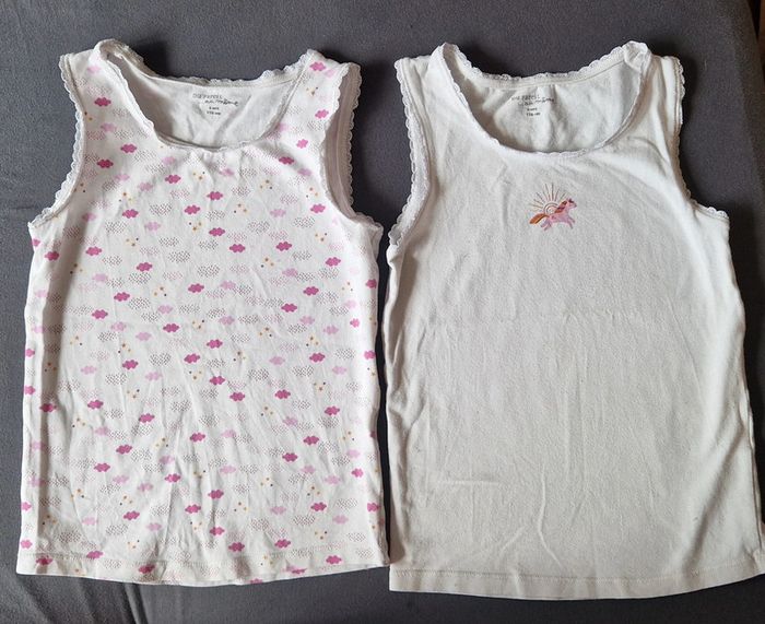 Lot de 2 maillots de corps DPAM 116cm