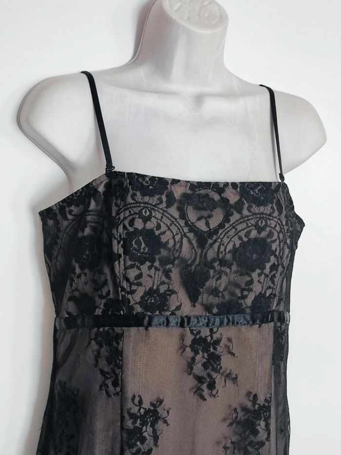 Robe nuisette marron dentelle noir coquette / Grain de Malice - 38/M à 40/L - photo numéro 7