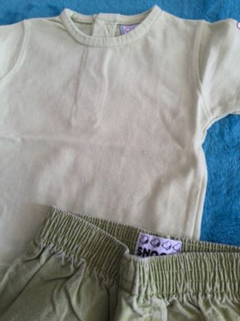 lot pantalon snoppy et teeshirt baby s 6 mois tbe