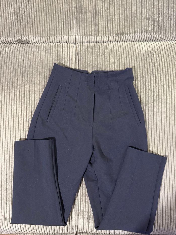Pantalon bleu marine Zara - S