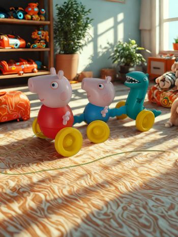 Jouet à tirer Peppa Pig
