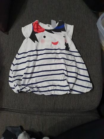 Robe petite manche, neuve catimini 6 mois