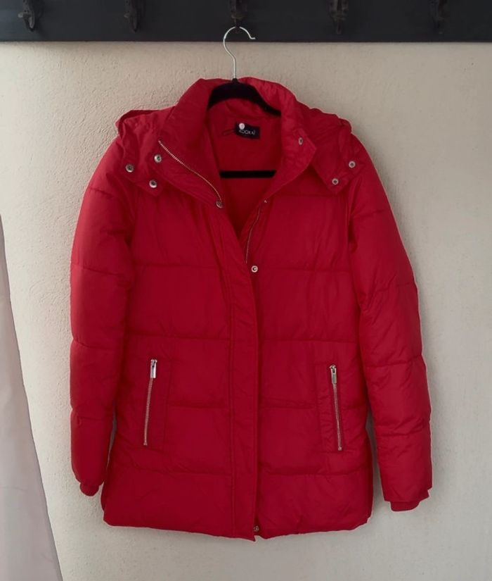 Doudoune Kookaï Rouge taille 36 neuve - photo numéro 6
