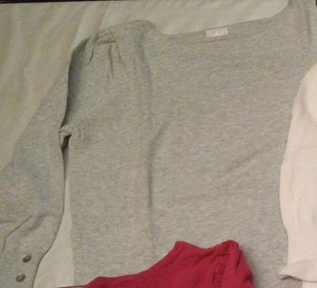Pull gris clair T38  Camaieu