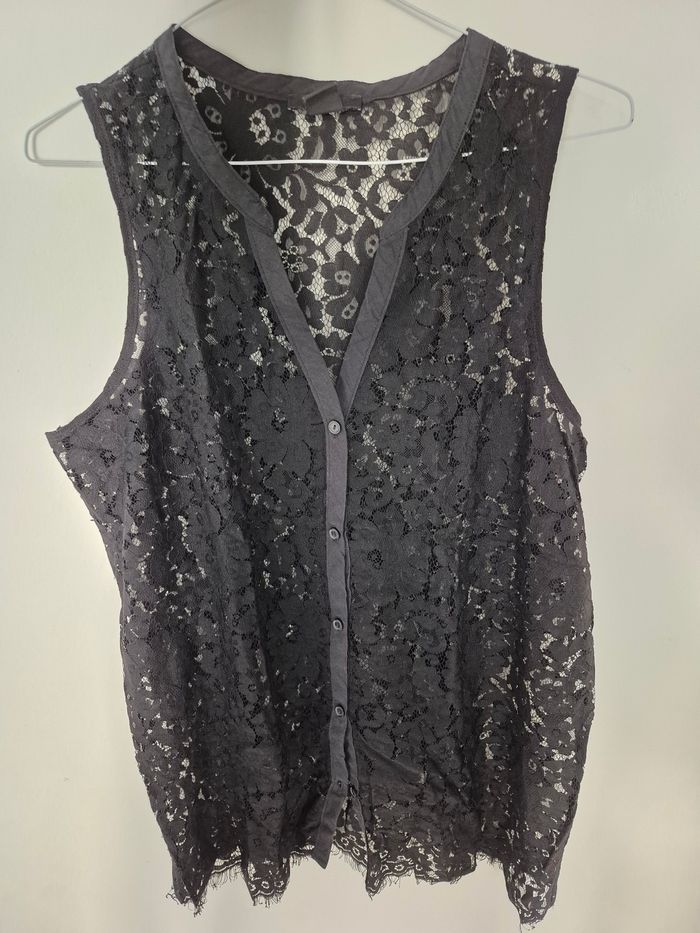 Chemise sans manche dentelle - photo numéro 2