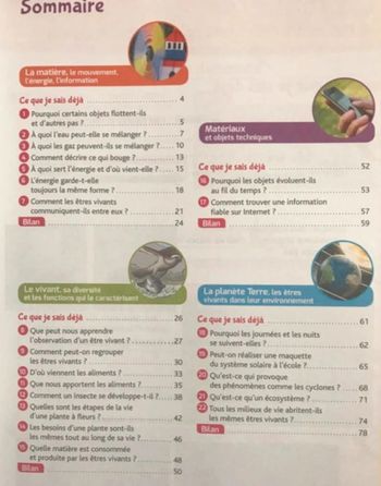 Les cahiers de la Luciole - Sciences CM1