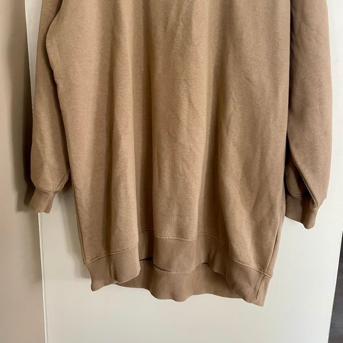 Robe pull camel Pull&Bear Taille M oversize col montant coton majoritaire V051 - photo numéro 5