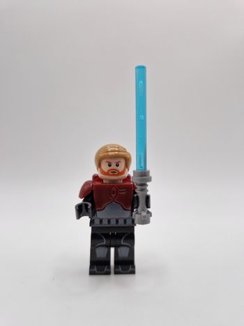 Figurine type lego Jedi Obiwan avec armure et jet pack star wars