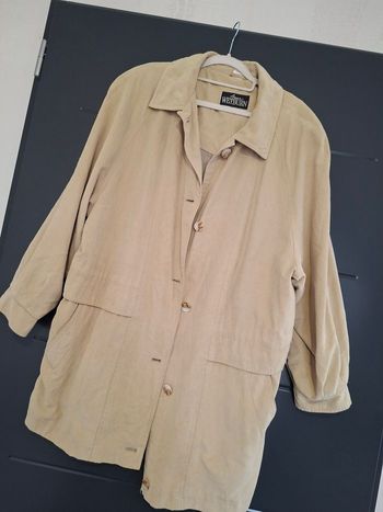 Manteau Anne Weyburn beige taille 50